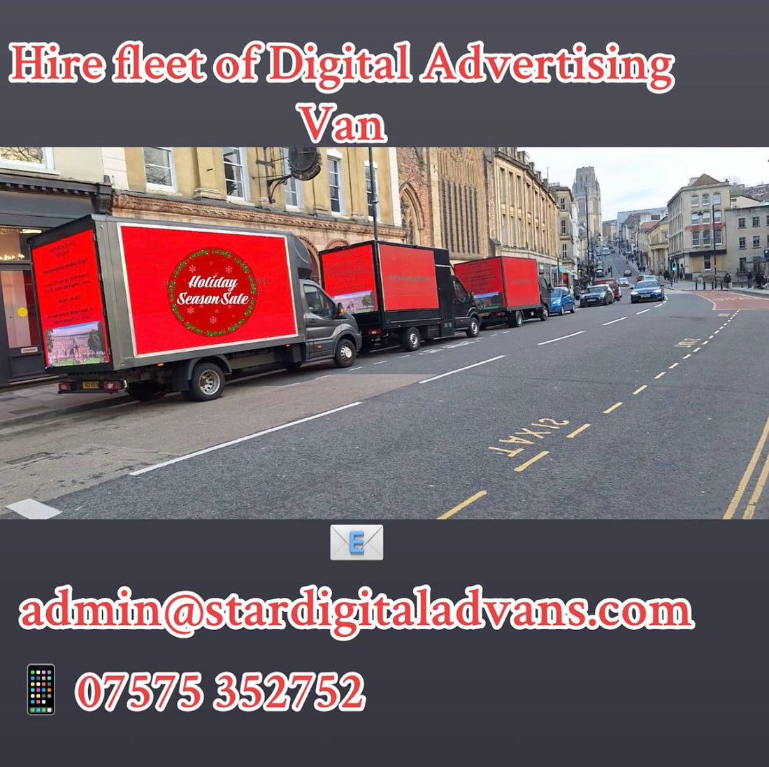 Drive Your Brand Forward with Star Digital Advans! Digivan advertising van