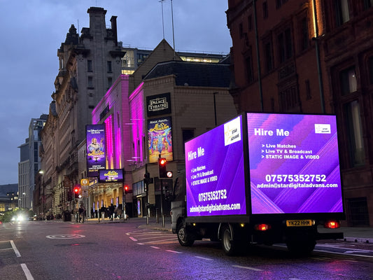 advertising Van | advertise your Brand on digital van | Star Digital Advans