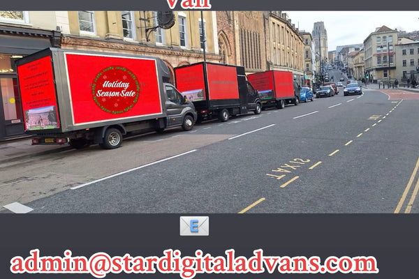 Drive Your Brand Forward with Star Digital Advans! Digivan advertising van